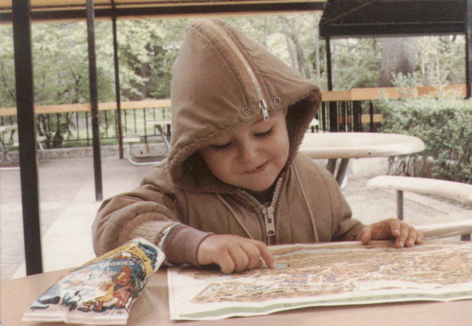 Rob as a child at the Bronx Zoo.